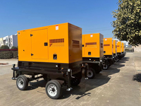 Grupo electrógeno Yuchai 380V 400V de fábrica 30-120KW, silencioso, con gabinete móvil, arranque con un botón, ATS, control remoto, sin escobillas