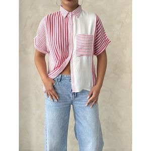 Blusas y Camisas a Rayas Fucsia para Mujer Topshow al por Mayor - Product Image 2