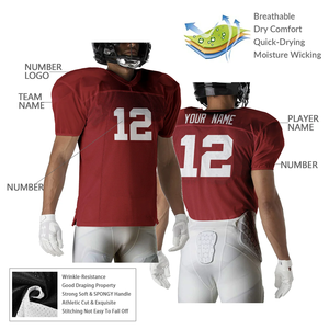 Uniformes de football américain sur mesure Kit complet impression par sublimation cousu équipe nom numéro jeu pratique - Product Image 3