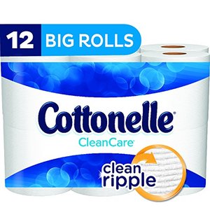 Papier toilette Cottonelle CleanCare grand rouleau (paquet de 12 rouleaux), papier toilette, rouleaux de papier toilette ultra doux avec Clean Ripple - Product Image 6