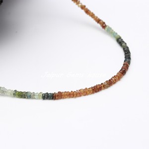 Collar de cuentas de turmalina Petro naranja Natural de Venta caliente joyería de piedras preciosas delicadas con regalo de mujer de plata y oro 925 - Product Image 1