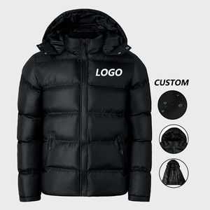Nueva llegada OEM chaqueta de diseño personalizado temporada de invierno Puffer Down Coat hombres transpirable suave chaqueta cómoda con capucha - Product Image 6
