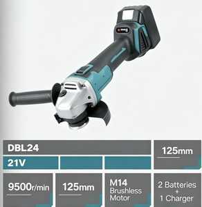 Amoladora Angular Inalámbrica Recargable de 21V, 125mm, M14, con Disco de Pulir - Product Image 3