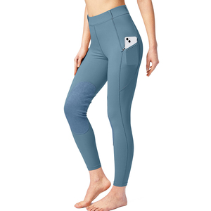 2025 nouveau Design sans manches bleu et noir femmes culotte équestre maille équitation spectacle chemise par Power Hint - Product Image 1