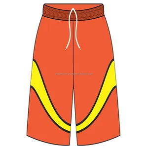 Running Shorts for Men orange and yellow plain 2 in 1 Fitness Gym Jogging Outdoor Sports Shorts with Longer Inner Pants for Men