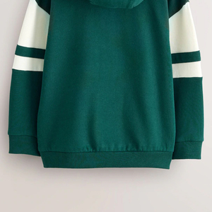 เสื้อฮู้ดเด็กผู้ชายผ้ามีสไตล์ระบายอากาศได้ดีพร้อมออกแบบโลโก้ตามสั่ง / ดีไซน์สีตัดต่อสำหรับผู้ซื้อจำนวนมาก แขนยาว - Product Image 6