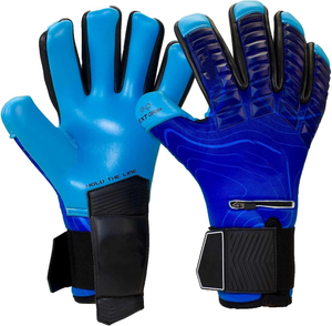 Gants de gardien de but en latex de haute qualité, doigts entiers, imperméables, respirants, sangle de poignet réglable, double protection du poignet - Product Image 1