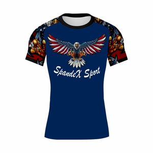 OEM Spandex à séchage rapide pour hommes BJJ Rash Guard Gym Surf Suit avec construction sans couture Respirant MMA Rash Guard - Product Image 1