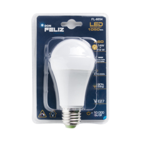 Bombilla LED Residencial de Cristal Redonda 6/8/9/10/11/12/13/14W Luz Cálida 3000K E27 Base Grande - Product Image 1