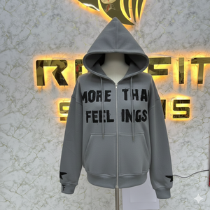 Sweat à capuche personnalisé de haute qualité, très demandé, imprimé en relief, fabriqué en usine, prix bas, sweat à capuche pour hommes, sweat à capuche pour hommes - Product Image 1