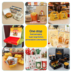 Boîte à emporter pour empanadas avec logo personnalisé, avec compartiment pour sauce et séparateurs, en carton, pour emballages de nourriture rapide à emporter - Product Image 6