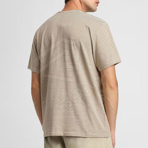 T-shirts pour hommes de haute qualité à manches courtes, surdimensionnés, unis, style streetwear, 100% coton biologique, personnalisables - Product Image 3