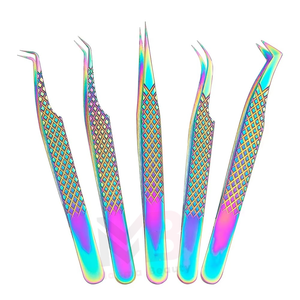 แหนบขนตาสแตนเลสแบบญี่ปุ่นพร้อมปลายแหลมใหม่สำหรับการต่อขนตาฉลากส่วนตัว - Product Image 1