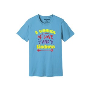 เสื้อยืดผ้าฝ้าย100% พิมพ์ลายด้วยความมีน้ำใจขนาด160 180ถึงหนักมี12สีที่สามารถปรับแต่งดีไซน์และการจัดวางของคุณเองได้ - Product Image 2