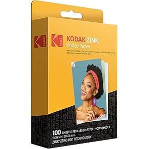 Papel Fotográfico Kodak Zink Premium de 2x3 Pulgadas (100 Hojas), Compatible con PRINTOMATIC Smile y Step, Tamaños A3 y A4, 260g - Product Image 6