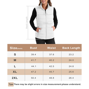 Chaleco de temporada de invierno sin mangas para mujer más vendido, nuevo chaleco al por mayor de lona de algodón acolchado, chaqueta para uso exterior - Product Image 6