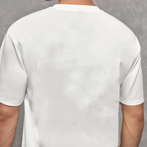 เสื้อยืดผู้ชายผ้าฝ้าย100% พิมพ์ลายทรงหลวมดีไซน์ใหม่ใส่สบายออกแบบได้ตามต้องการ - Product Image 2