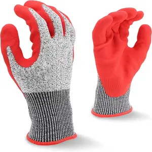 Construction Safety Working Gloves Seamless Knit Glove with Polyurethane Coated Smooth Grip on Palm & Fingers Dipping Gloves