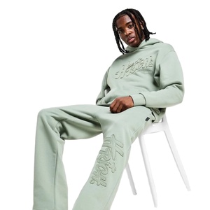 เสื้อฮู้ดลายสก็อตประดับเพชรพลอยขายดีประจำฤดูหนาว  รับทำโลโก้แบรนด์ส่วนตัว ผ้าฟลีซระบายอากาศสำหรับผู้ชาย - Product Image 2