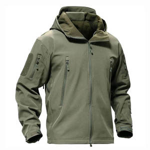 Veste softshell pour hommes Veste coupe-vent d'extérieur imperméable avec logo personnalisé pour hommes Vente en gros - Product Image 5