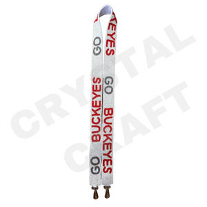 Geaux Cajuns Customized <b>White</b> Gold Seed Bead Bag Straps Fashion Accessories Beaded <b>Purse</b> Strap for Bags - Product Image 5