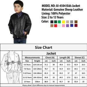 Elegante chaqueta de cuero cálida de invierno para niños Diseño 2 en 1 de alta calidad Transpirable con estampado personalizado - Product Image 6