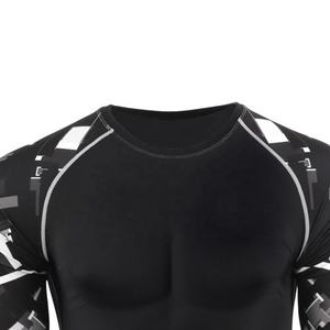 Best Selling <b>Men's</b> Long Sleeve Quick Dry Compression Rash Guard High Quality Fitness Wear For Summer Gym & MMA Wholesale - Product Image 5