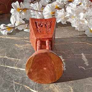 Natural Handcrafted Wooden and epoxy resin <b>bakhoor</b> <b>burner</b> for household indoor use Aromatics Wood Resin Madhkan incense <b>burner</b> - Product Image 3