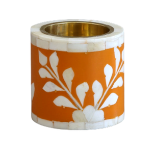 Brûleur d'encens en bois de santal écologique Saniya Handicraft, incrustation d'os antique, motif floral, taille personnalisée, boîte à Bakhoor élégante - Product Image 1