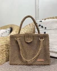กระเป๋าโท้ทกุ๊นผู้หญิงเป็นมิตรกับสิ่งแวดล้อมมีสไตล์สีม่วงแดงพร้อมลวดลายเรขาคณิตกระเป๋าช้อปปิ้งแบบยั่งยืน - Product Image 2