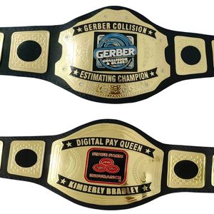 เข็มขัดนักมวยปล้ำรุ่น MMA เข็มขัดหนังเข็มขัดแชมป์แบบกำหนดได้เองดีไซน์ใหม่ - Product Image 5