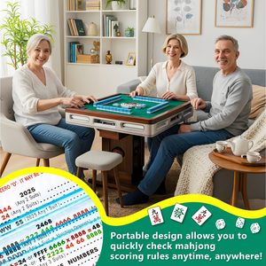 Set di 4 Lettori di Linee Mahjong in Acrilico Luminoso, Spessore Maggiorato per Principianti, Strategia e Partite - Product Image 6