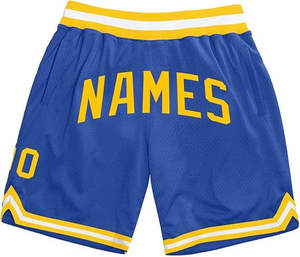 Pantalones cortos de baloncesto para hombre, 100% poliéster, ligeros, de secado rápido, con degradado de colores, logotipo personalizado, estampado sólido - Product Image 6