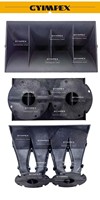 Guide d'ondes de tweeter à dispersion de fréquences aiguisées 2*1,4 pouces, pour Line Array 10 pouces, avec dispersion sonore haute efficacité, pour sonorisation professionnelle, type cornet Line Array