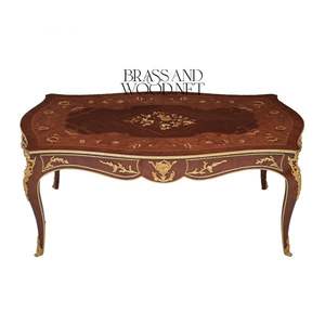 Ensemble de table basse et table d'appoint en bois classique de luxe - Product Image 2