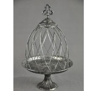 Cloche décorative vintage en fer forgé gris rustique style ferme pour table de cuisine, écologique, artisanale, cadeau - Product Image 4