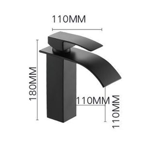 Grifo <span class=keywords><strong>de</strong></span> Lavabo <span class=keywords><strong>de</strong></span> <span class=keywords><strong>Baño</strong></span> <span class=keywords><strong>de</strong></span> Acero Inoxidable con un Solo Orificio, Pulido Negro, al por Mayor - Product Image 4