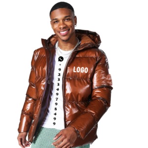 Vestes pour hommes à capuche avec fermeture éclair complète à la mode personnalisées veste coupe-vent respirante et imperméable avec logo personnalisé vestes bouffantes pour hommes - Product Image 3