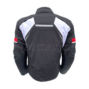 Chaqueta textil para motocicleta con cremallera completa para hombre, chaqueta textil ajustada con etiqueta privada para hombre - Product Image 3