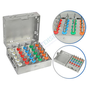 Juego de Brocas Cónicas de Acero Inoxidable para Implantes Dentales, 25 Piezas, Herramientas Quirúrgicas con Tope para Procedimientos de Implantes Óseos - Product Image 1