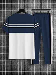 Nuevo Conjunto Deportivo de Verano para Hombre, Personalizado al por Mayor, con Cordón, 100% Algodón, Ligero, para Entrenamiento, Fitness, Dos Piezas - Product Image 2