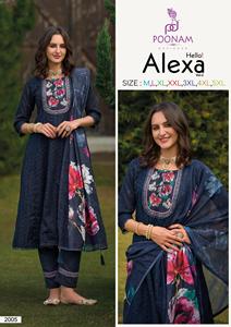 Presenting <strong>New</strong> Cotton Chikan Work &amp; Handwork <strong>Neck</strong> With Digital Printed <strong>Kurta</strong> Set With Inner Indian Pakistani Ethnic Clothing