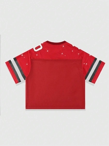 Jersey de Fútbol Americano de Gran Tamaño de la Mejor Calidad, Sublimado, Corte Cuadrado, Estampado, Manga Corta, Nuevo, Talla Grande, Uniforme Completamente Estampado - Product Image 2