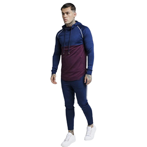 Pantalon de survêtement XL à capuche patchwork en détresse pour hommes avec survêtement vintage lavé à l'acide Your Logo Street Wear Sportswear pour l'hiver - Product Image 1