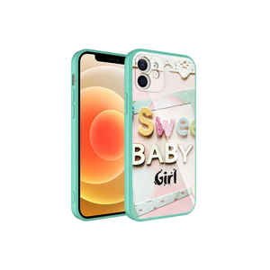 Coque de téléphone en silicone dur à motifs personnalisés pour iPhone 11, anti-traces de doigts et design élégant inspiré des styles INS - Product Image 1