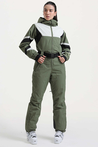 Men's & Women's Montecc Waterproof Windproof Breathable Zipper Ski Suit with Color Block Colors Insulated Ski Jacket And Pants - Product Image 4