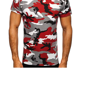 เสื้อยืดลายพรางสำหรับผู้ชาย ขายส่ง ผลิตตามสั่ง ขายดีที่สุด คุณภาพพรีเมียม คอกลม แขนสั้น สีพื้น - Product Image 6