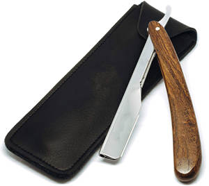 Maquinilla de afeitar profesional de una sola hoja de acero inoxidable con borde recto Shavette desechable negro Barbero corte garganta plegable hombres reutilizable - Product Image 5