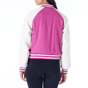 Custom Logo Letter Embroidery Winter Baseball Jacket Unisex Regular Varsity <b>Coat</b> with Button Closure <b>Reversible</b> Breathable - Product Image 5