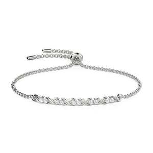 Jeulia <b>Infinity</b> Round Cut Sterling Silver Fashion Tennis <b>Bracelet</b> - Product Image 1